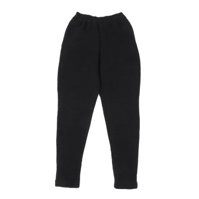 Plantation Cotton Ribbed Texture Tapered Easy Pants
