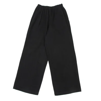 Plantation Ribbed Cotton Design Wide Pants