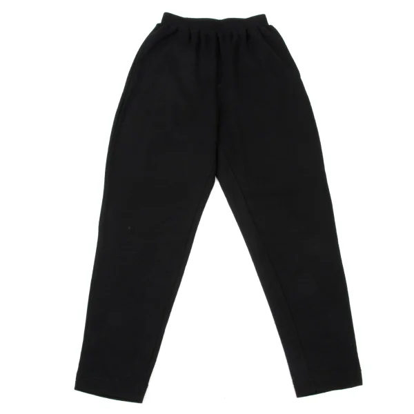 Plantation Ribbed Waist Wool Tapered Knit Pants Black M K-174427_001