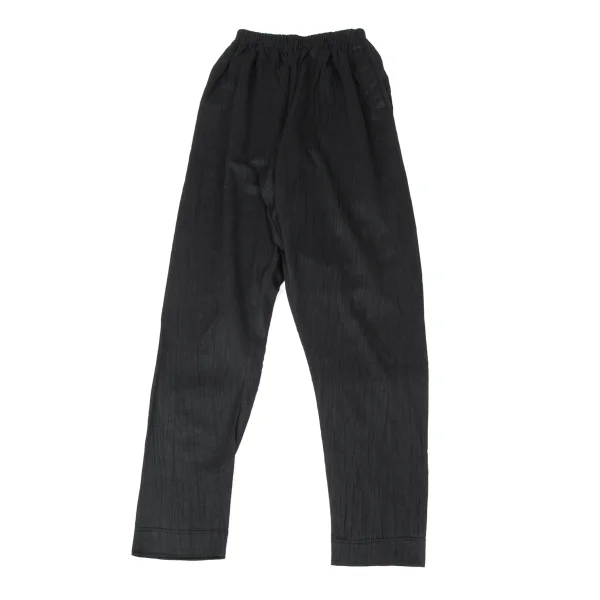 Plantation Crinkled Cotton Easy Pants Black M K-174429_001