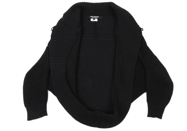 JUNYA WATANABE COMME des GARCONS Cotton Low Gauge Asymmetric Bolero Knit K-174431_010