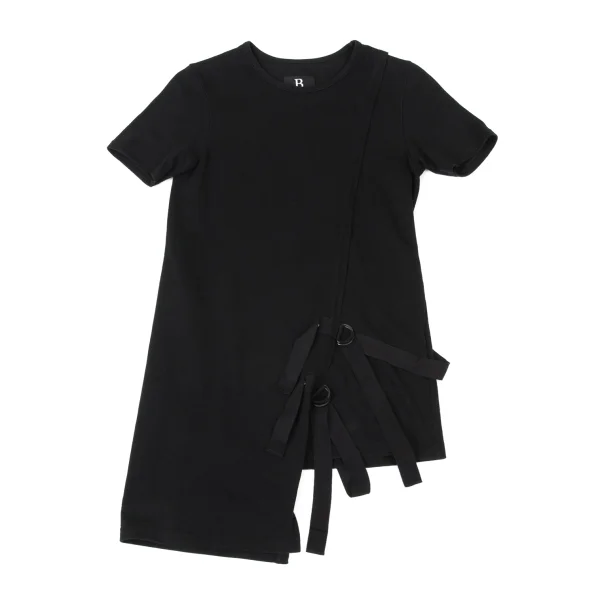 B Yohji Yamamoto Belted Asymmetric Wrap T-Shirt K-174434_002