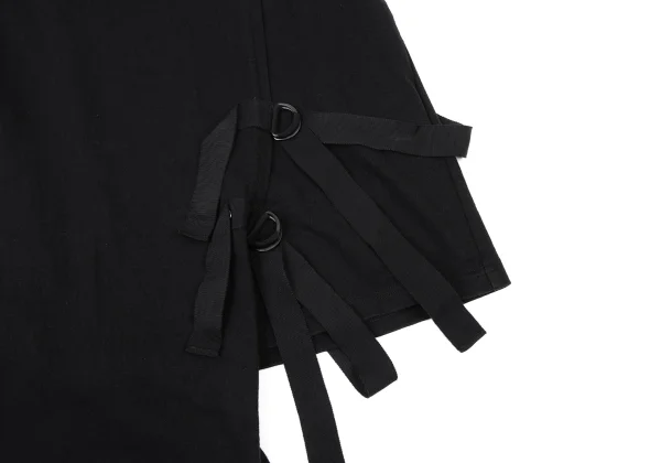 B Yohji Yamamoto Belted Asymmetric Wrap T-Shirt K-174434_008