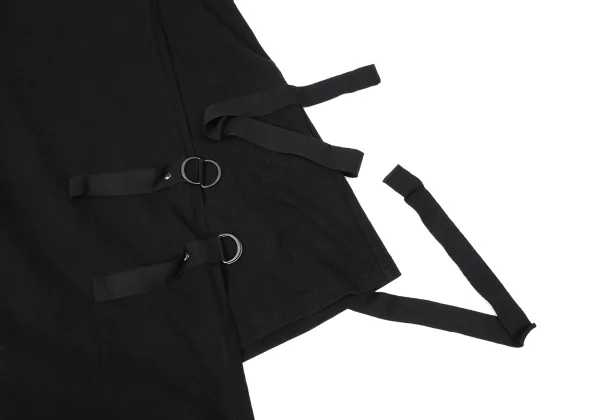 B Yohji Yamamoto Belted Asymmetric Wrap T-Shirt K-174434_009
