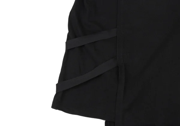 B Yohji Yamamoto Belted Asymmetric Wrap T-Shirt K-174434_016