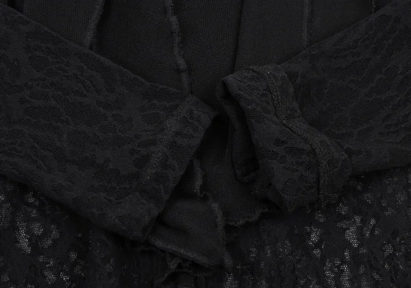 Jean Paul GAULTIER Stole Design Lace Mesh Cardigan K-174435_008