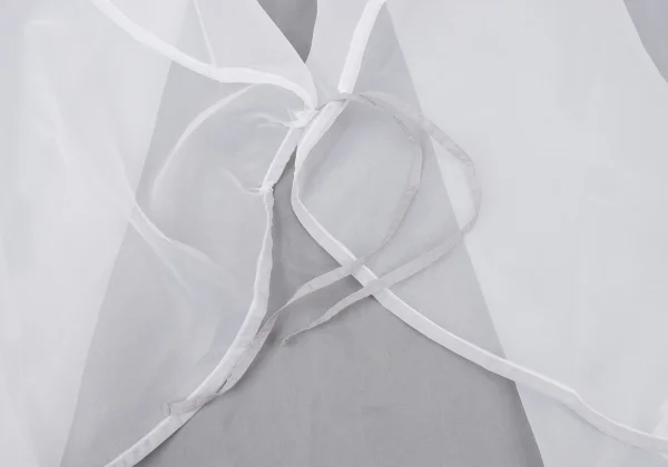 ISSEY MIYAKE 132 5. Poly Chiffon Circular Drape Cardigan K-174436_007