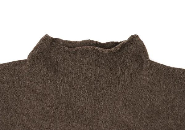 ISSEY MIYAKE HaaT Wool Nylon Mock Neck Knit Top K-174437_003
