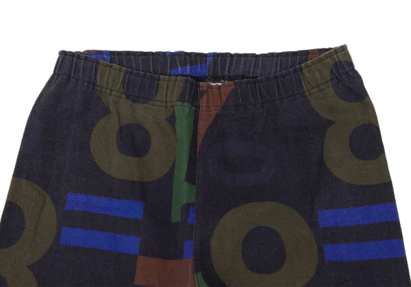 ISSEY MIYAKE me Cotton Number Print Easy Pants K-174441_002