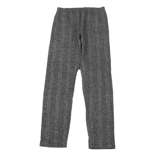 ISSEY MIYAKE me Cotton Herringbone Print Easy Pants Black,White Free K-174442_001