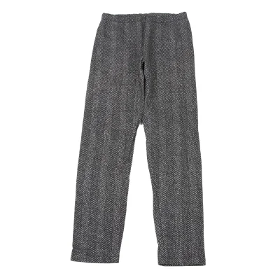 ISSEY MIYAKE me Cotton Herringbone Print Easy Pants