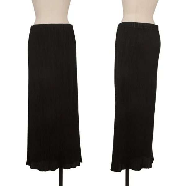 Unbranded Pleats Long Skirt Black S-M K-174445_001