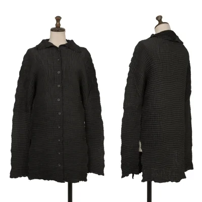 ISSEY MIYAKE Stretch Pleats Long Shirt