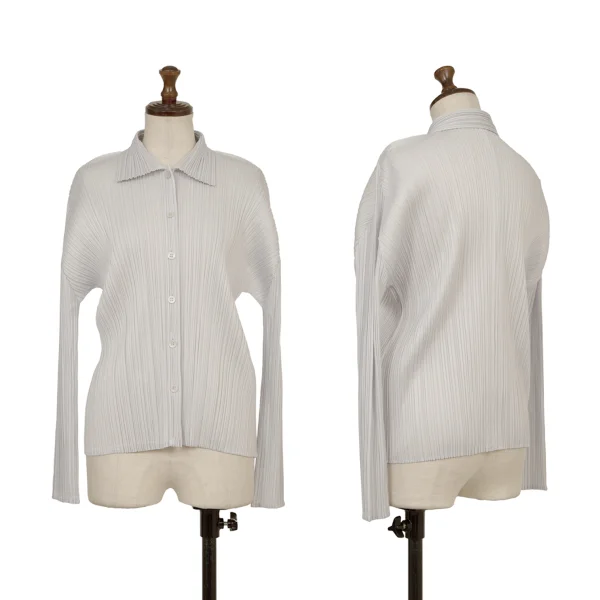 PLEATS PLEASE Long Sleeve Shirt Grey 3 K-174453_001