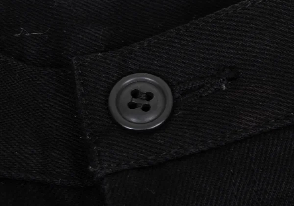 COMME des GARCONS HOMME PLUS Cotton Side Cowhide Switching Pants K-174456_004