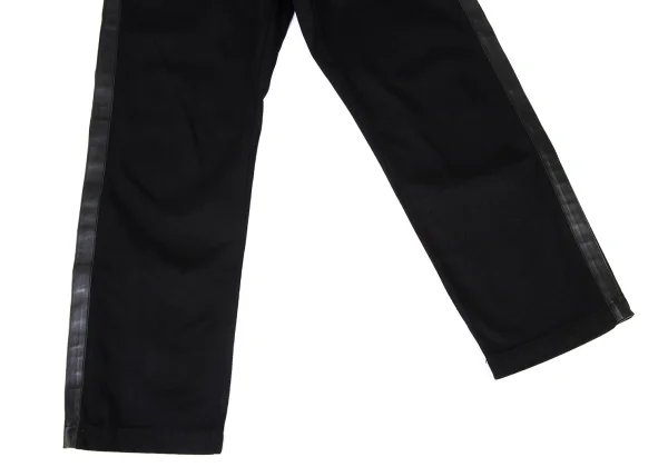 COMME des GARCONS HOMME PLUS Cotton Side Cowhide Switching Pants K-174456_010