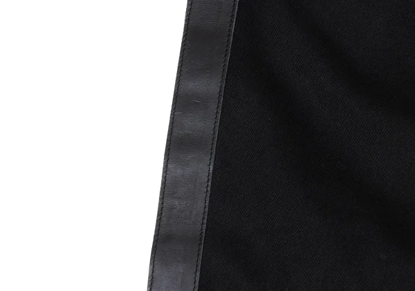 COMME des GARCONS HOMME PLUS Cotton Side Cowhide Switching Pants K-174456_011