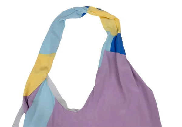 Yohji Yamamoto FEMME Multicolor Silk Halter Neck Top K-174457_005