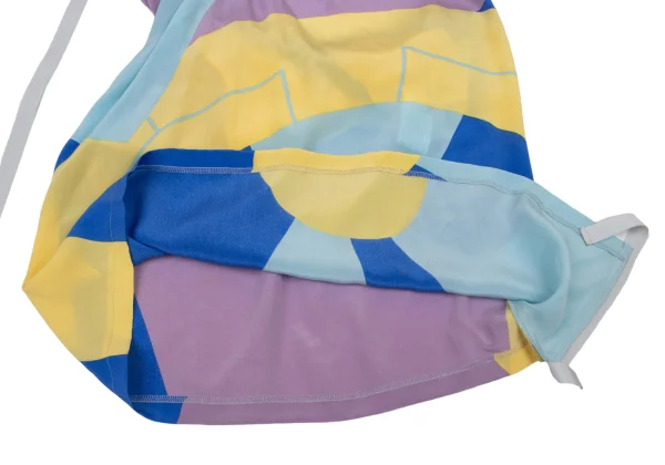 Yohji Yamamoto FEMME Multicolor Silk Halter Neck Top K-174457_010