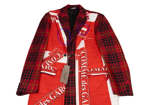 COMME des GARCONS HOMME PLUS Docking Logo Print Long Jacket K-174458_002
