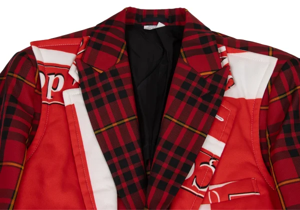 COMME des GARCONS HOMME PLUS Docking Logo Print Long Jacket K-174458_005