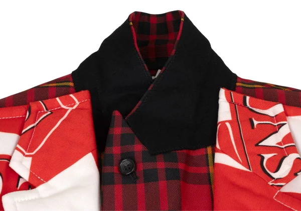 COMME des GARCONS HOMME PLUS Docking Logo Print Long Jacket K-174458_007