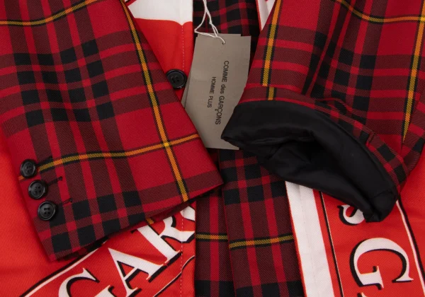 COMME des GARCONS HOMME PLUS Docking Logo Print Long Jacket K-174458_009