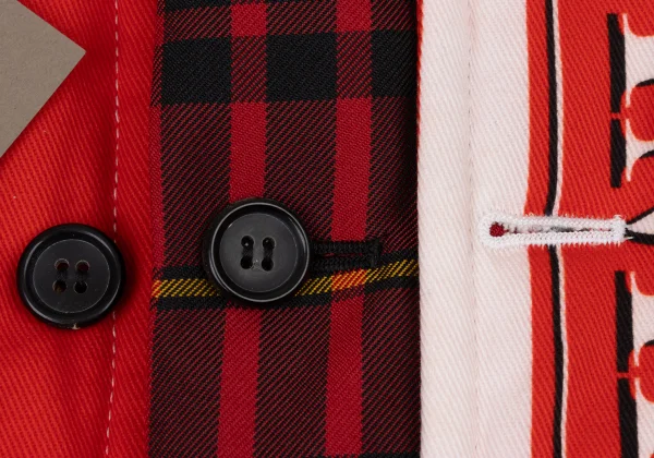 COMME des GARCONS HOMME PLUS Docking Logo Print Long Jacket K-174458_014
