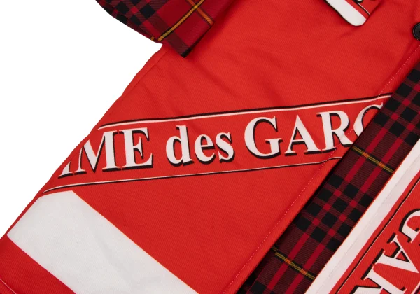 COMME des GARCONS HOMME PLUS Docking Logo Print Long Jacket K-174458_015