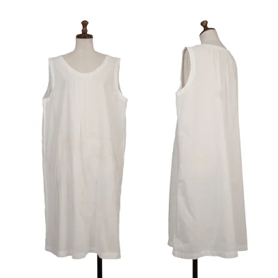 ISSEY MIYAKE HaaT Floral Embroidery Sleeveless Dress