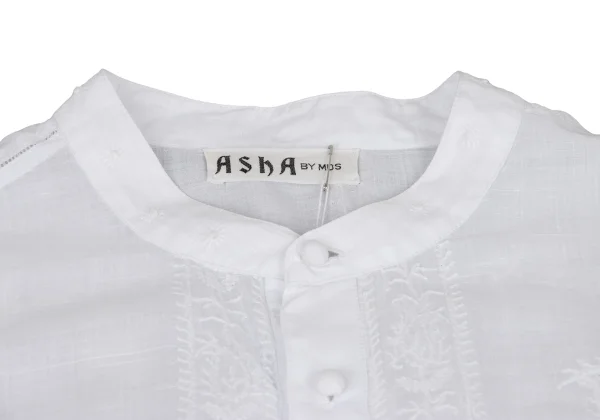 ASHA BY MDS Embroidered Pullover Band Collar Shirt Dress K-174461_006