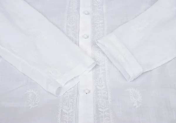 ASHA BY MDS Embroidered Pullover Band Collar Shirt Dress K-174461_009