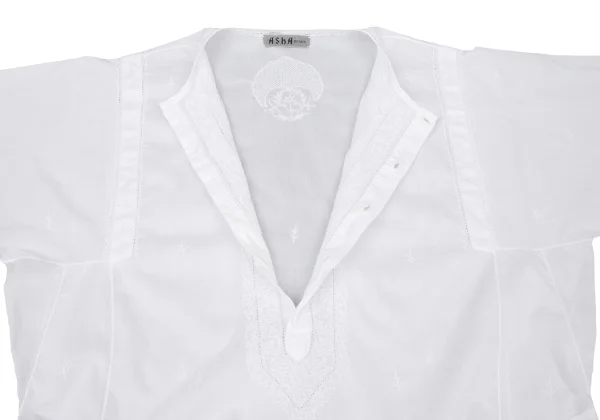 ASHA BY MDS Embroidery Pullover Collarless Shirt Dress K-174463_005