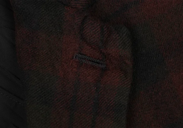 COMME des GARCONS HOMME PLUS EVER GREEN Dyed Switching Check Jacket K-174464_004