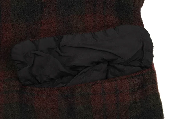 COMME des GARCONS HOMME PLUS EVER GREEN Dyed Switching Check Jacket K-174464_013