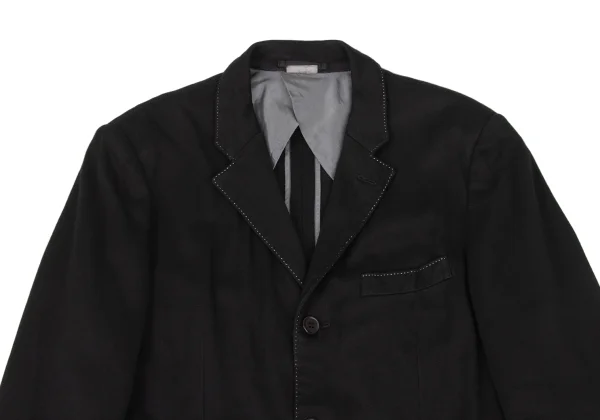 COMME des GARCONS HOMME PLUS Dyed Rayon Blend Stitch Jacket K-174466_002