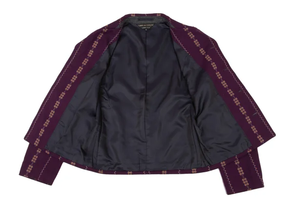 COMME des GARCONS HOMME PLUS Embroidered Docking Lock Jacket K-174468_014