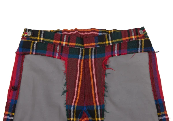 COMME des GARCONS HOMME PLUS Check Switching Docking Rock Pants K-174470_002