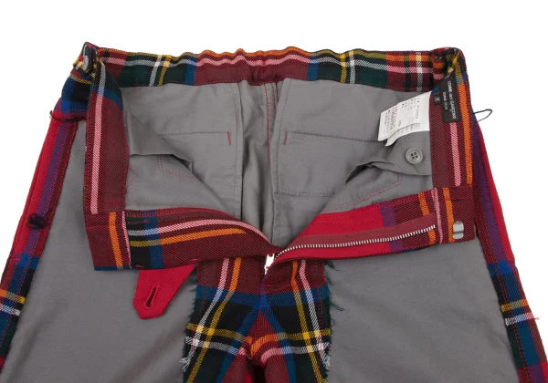 COMME des GARCONS HOMME PLUS Check Switching Docking Rock Pants K-174470_004
