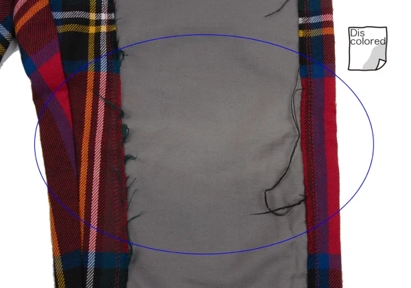 COMME des GARCONS HOMME PLUS Check Switching Docking Rock Pants K-174470_008