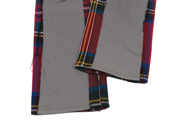 COMME des GARCONS HOMME PLUS Check Switching Docking Rock Pants K-174470_010