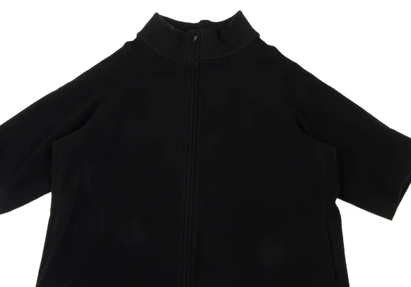Y's Wool Rib Neck Raglan Zip Coat K-174484_003