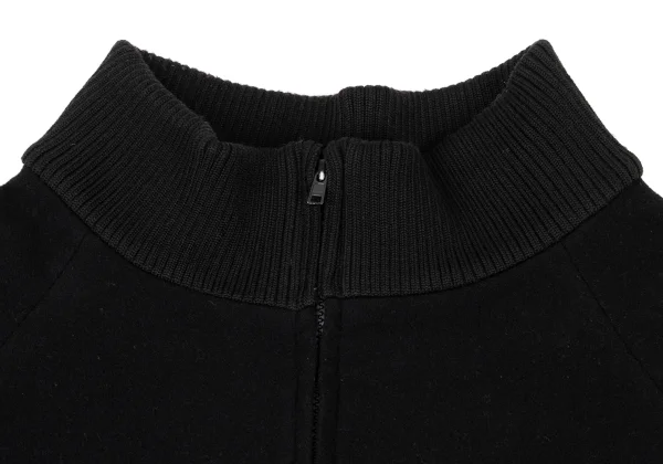 Y's Wool Rib Neck Raglan Zip Coat K-174484_004