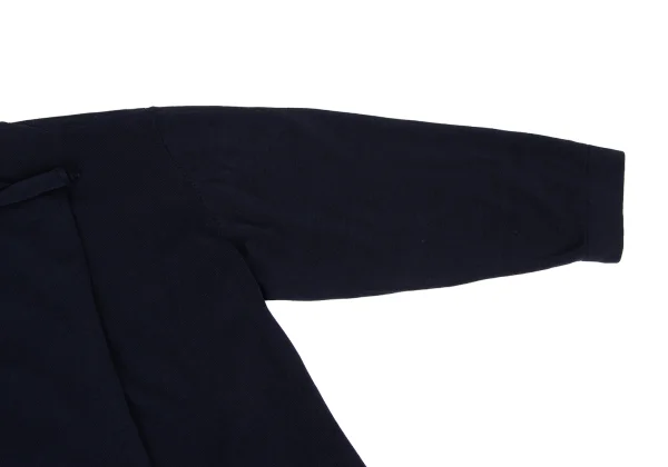 Y's Buttonless Draped Cotton Knit Long Cardigan K-174487_007