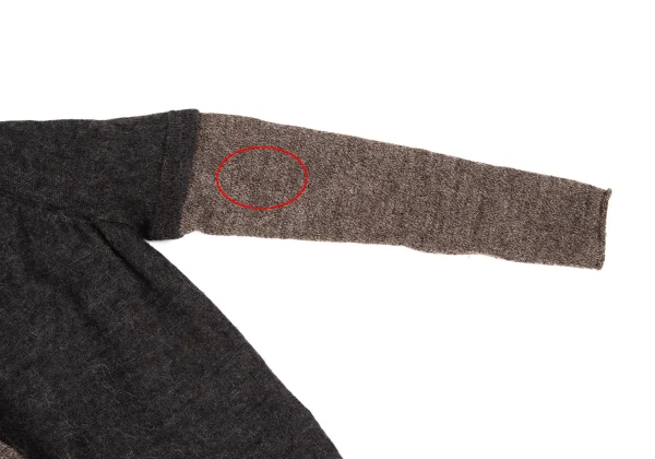 Y's Wool Alpaca Blend Faux Layered Knit Cardigan K-174488_005