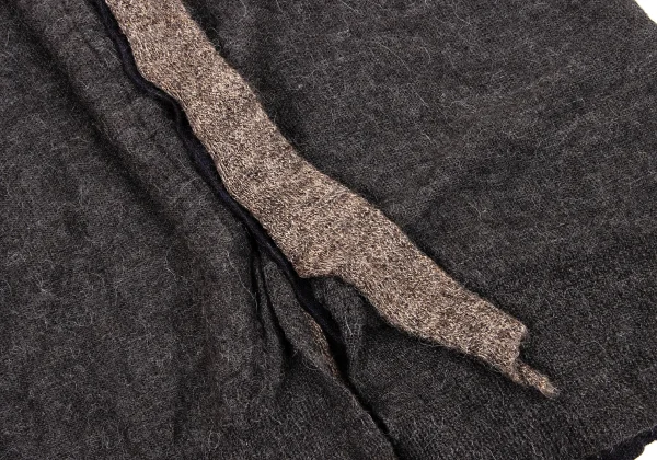 Y's Wool Alpaca Blend Faux Layered Knit Cardigan K-174488_009