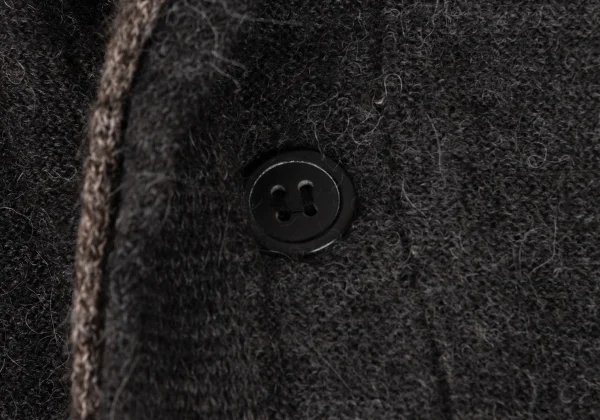 Y's Wool Alpaca Blend Faux Layered Knit Cardigan K-174488_011