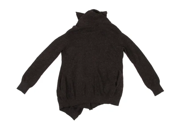 Y's Front Stripe Layered Wool Knit Cardigan K-174489_013