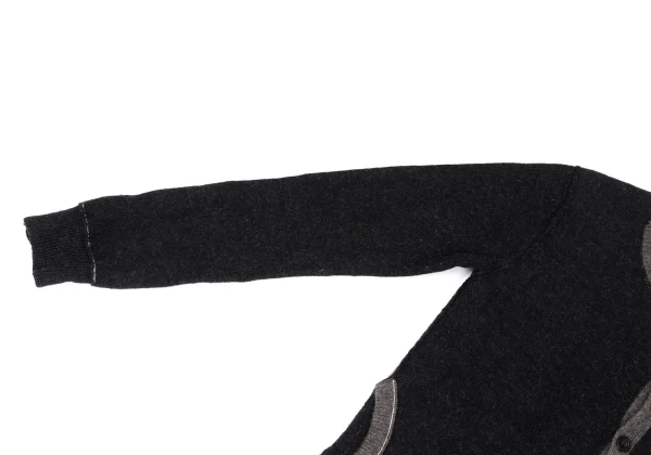 Y's Fold Over Layered Wool Knit Cardigan K-174490_007