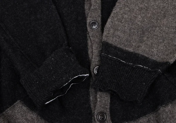 Y's Fold Over Layered Wool Knit Cardigan K-174490_008